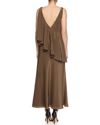 Jason Wu Silk Bias Cascade Slip Dress