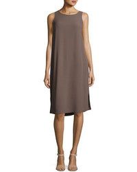 Eileen Fisher Sleeveless Silk A Line Dress