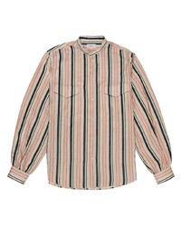 Bally Stripe Pattern Silk Shirt