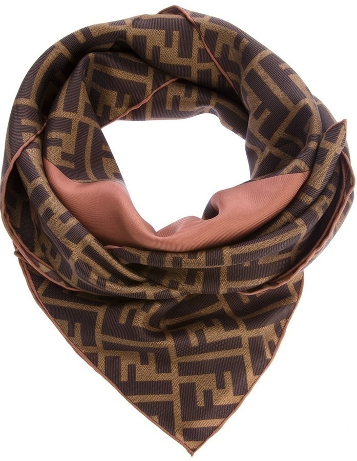 fendi silk head scarf