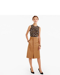 J.Crew Belted A Line Skirt