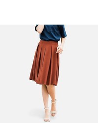 Uniqlo Crepe Tucked Skirt