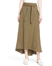 A.L.C. Jean Belted Highlow Skirt