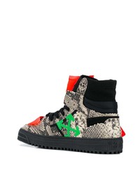 Off-White Off Court Snakeskin Effect Sneakers