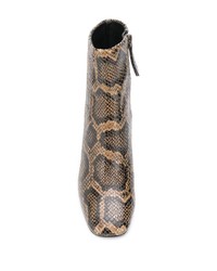 Ash Snake Print Ankle Boots