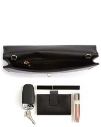 Milly Snake Embossed Leather Clutch