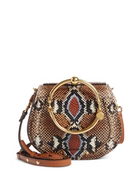 Chloé Small Nile Python Embossed Leather Crossbody Bag