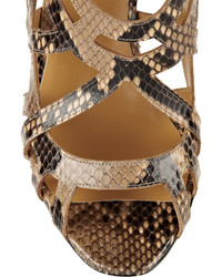 Nicholas Kirkwood Laser Cut Python Sandals