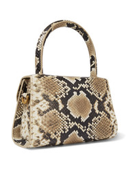 BY FA Mini Snake Effect Leather Tote