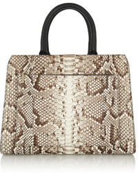 Victoria Beckham City Victoria Python And Leather Tote