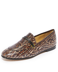 Brown Snake Loafers