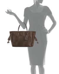 Longchamp Penelope Medium Python Embossed Tote Bag