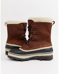 Sorel Caribou Premium Snow Boots In Brown