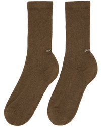SOCKSSS Two Pack Brown Green Socks
