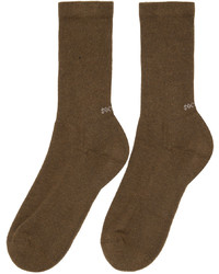 SOCKSSS Two Pack Brown Purple Socks