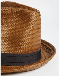 Brixton Castor Fedora Straw Hat
