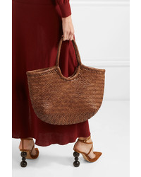 Dragon Diffusion Nantucket Large Woven Leather Tote