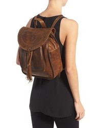 Patricia Nash Jovanna Tassel Studded Leather Backpack