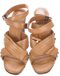 Tod's Crossover Leather Sandals