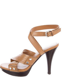 Tod's Crossover Leather Sandals