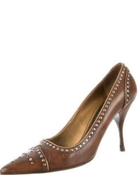 Prada Pointed Toe Studded Pumps, $110, TheRealReal