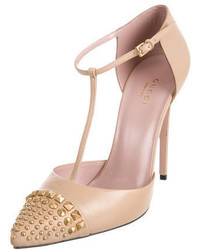Gucci Studded Pointed Toe Pumps