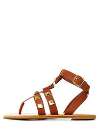 Bamboo Studded Thong Gladiator Sandals