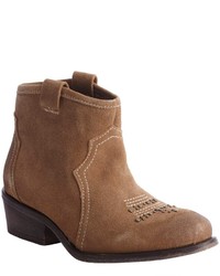 Charles by Charles David Brown Otter Suede Honey Ankle Boots