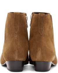 Isabel Marant Brown Patsha Suede Ankle Boots
