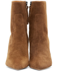 Isabel Marant Brown Suede Heeled Nlle Ankle Boots