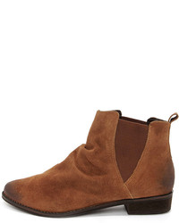 Coconuts Lee Tan Suede Ankle Boots