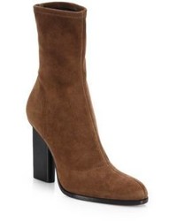 Alexander Wang Gia Stretch Suede Ankle Boots