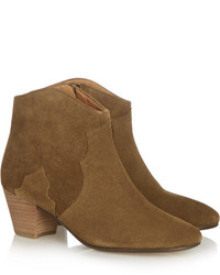 Etoile Isabel Marant Isabel Marant Toile The Dicker Suede Ankle Boots Brown
