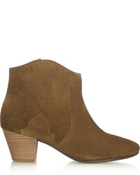 Etoile Isabel Marant Isabel Marant Toile The Dicker Suede Ankle Boots Brown