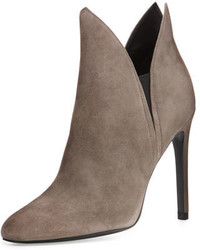 Madison Winged Suede Bootie Taupe