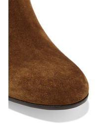Gianvito Rossi Margaux 65 Suede Ankle Boots Tan