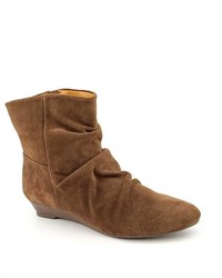Nine West Workbook Brown Boots Ankle Suede Fashion Ankle Boots