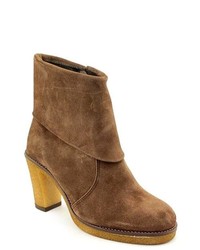 PW Brodie Marley Brown Suede Fashion Ankle Boots