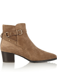 Tod's Studded Suede Ankle Boots