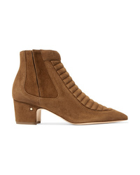 Laurence Dacade Sully Quilted Suede Ankle Boots