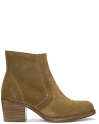 A.P.C. Tan Suede Anna Boots