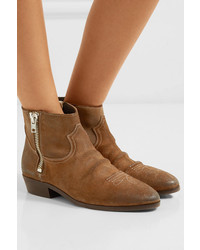 Golden Goose Deluxe Brand Viand Embroidered Suede Ankle Boots
