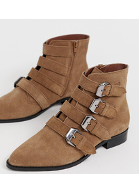 ASOS DESIGN Wide Fit Alissa Leather D Boots