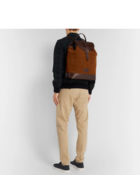ANDERSON'S Leather And Suede Backpack