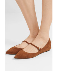 Tabitha Simmons Hermione Suede Point Toe Flats