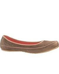Patagonia Advocate Ballet Smooth Sable Brown Suede Ballet Flats