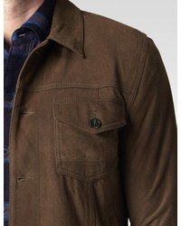 Paige Scout Jacket Saddle Brown Suede