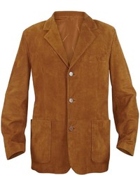 Moreschi Rust Suede Blazer Jacket