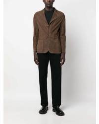 Kired Single Breasted Suede Blazer