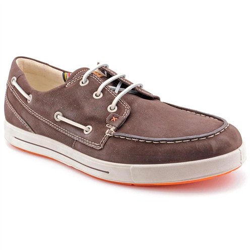 Ecco Androw Brown Moc Suede Boat Shoes Uk 115, $92 | buy.com | Lookastic
